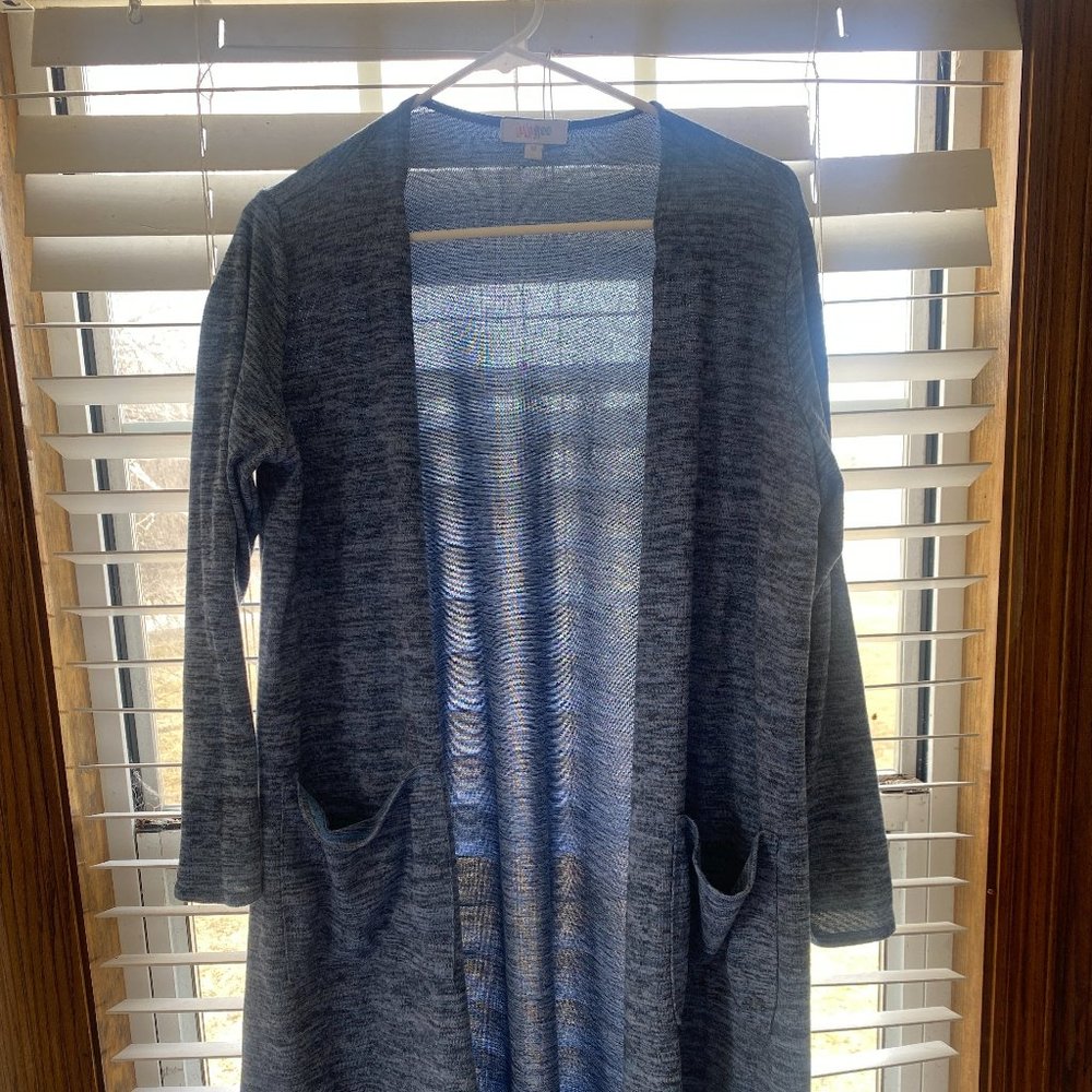LulaRoe Sarah Cardigan Medium Light Blue